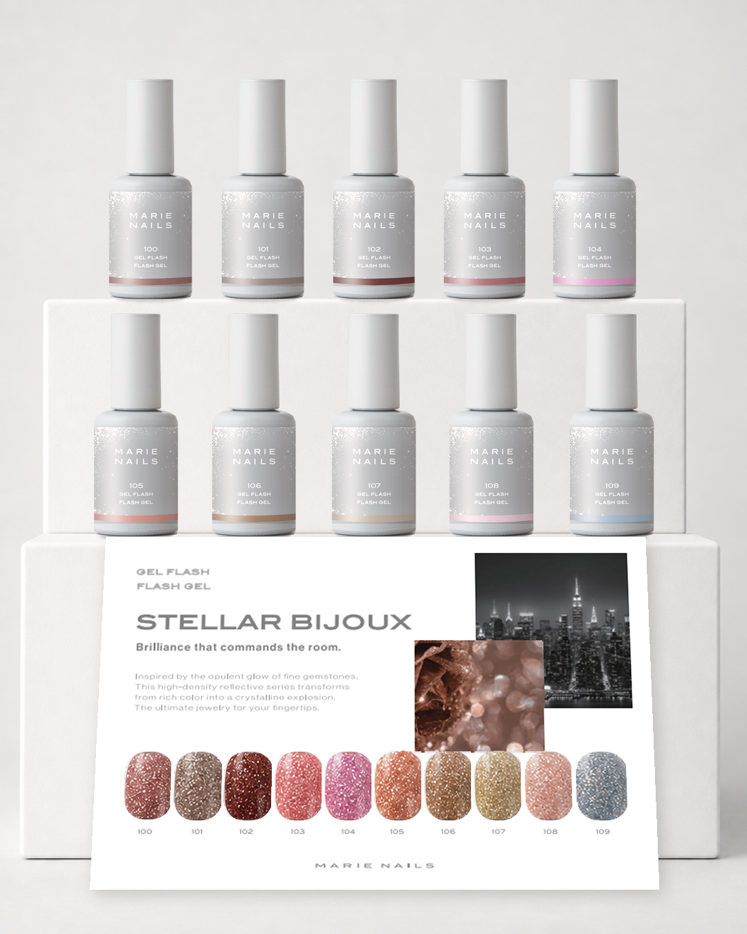 Flash Gel 10 Color Set F100–F109 | Stellar Bijoux
