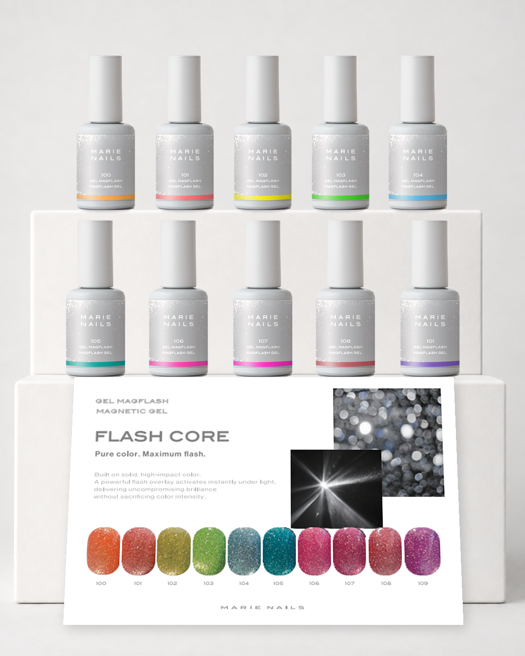 MagFlash Gel 10 Color Set MF100–MF109 | Flash Core
