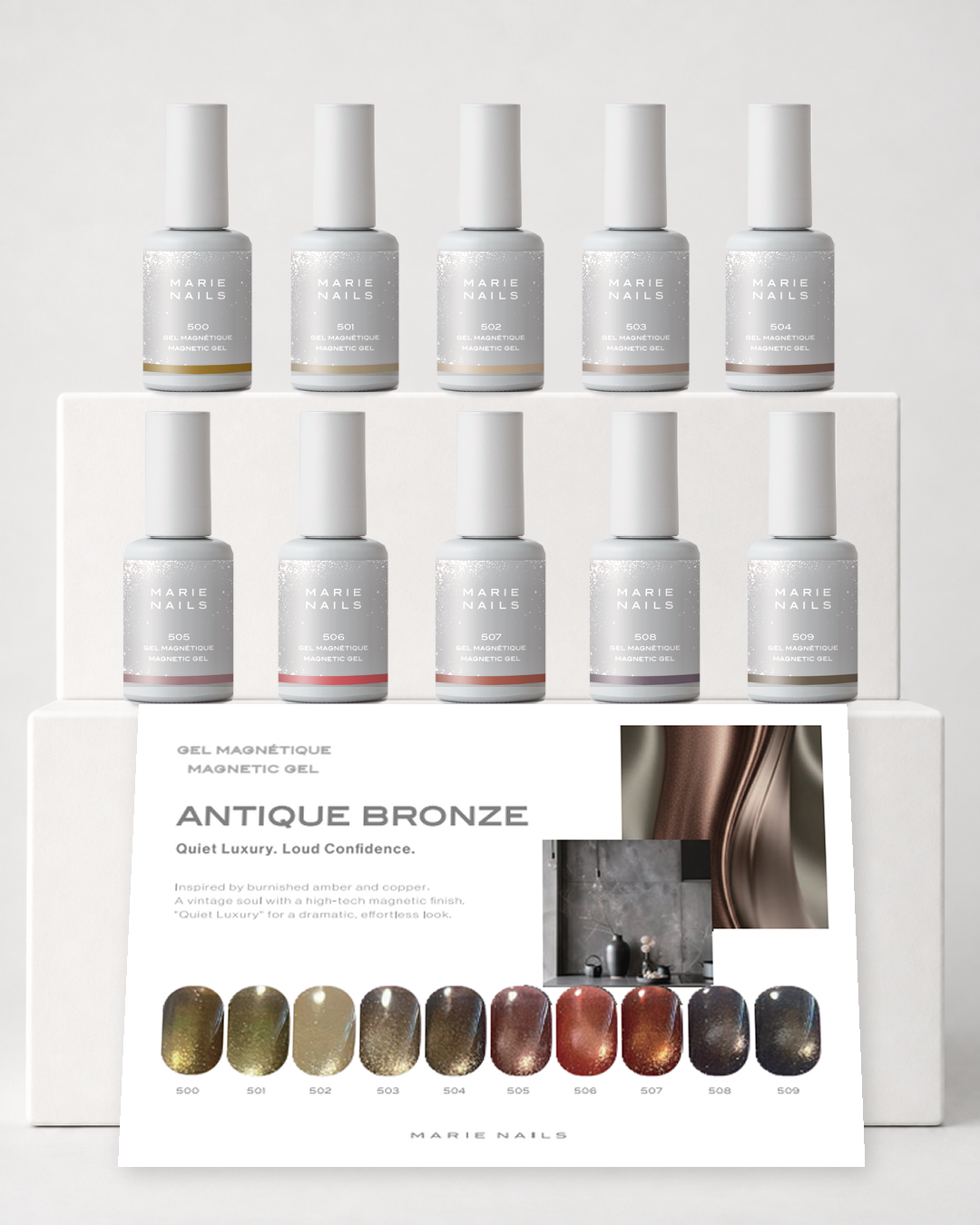 Magnetic Gel 10 Color Set 500–509 | Antique Bronze