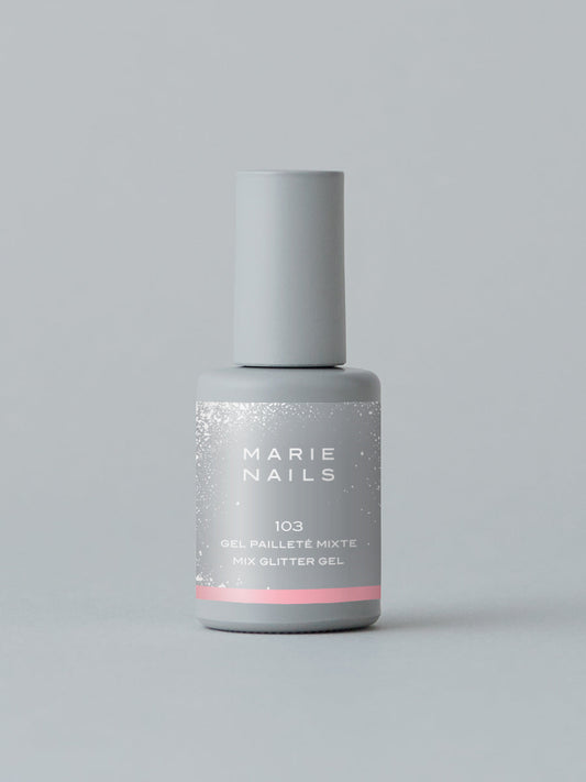 MARIE NAILS Glitter Gel Polish – No.103