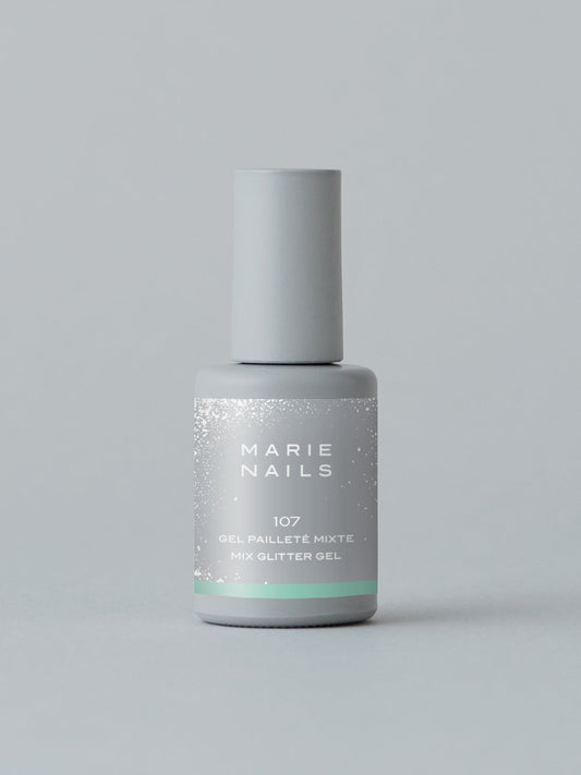 MARIE NAILS Glitter Gel Polish – No.107